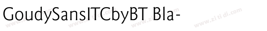 GoudySansITCbyBT Bla字体转换